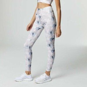 Varley Duncan High Rise Grey Floral leggings sz S
